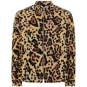 Vintage Topman 2016 leopard print zip jacket - early product sample (S)